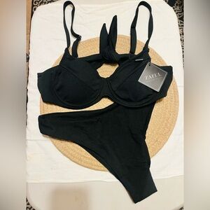 Zaful Elegant Black Bikini Set